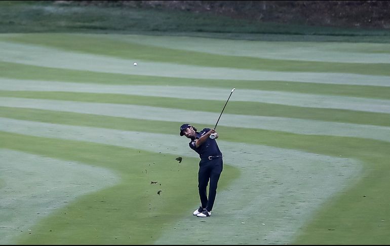 El nacido en Reynosa se mantuvo con un juego muy sólido del tee al green para acercarse un poco más a los líderes. EFE/E. Laurent