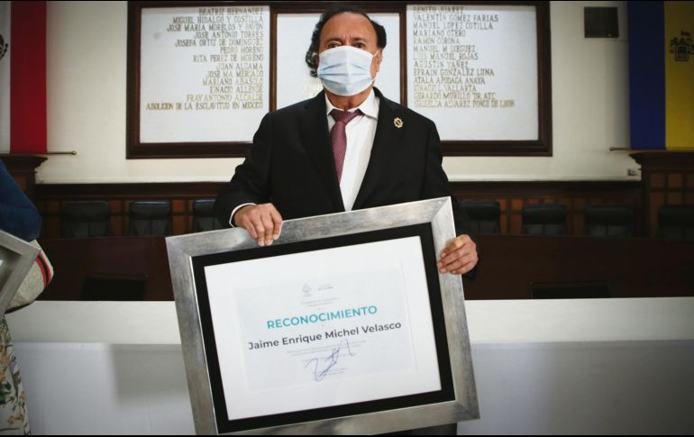 ENRIQUE MICHEL VELASCO.  El empresario fue reconocido por su labor altruista. EL INFORMADOR • F. ATILANO