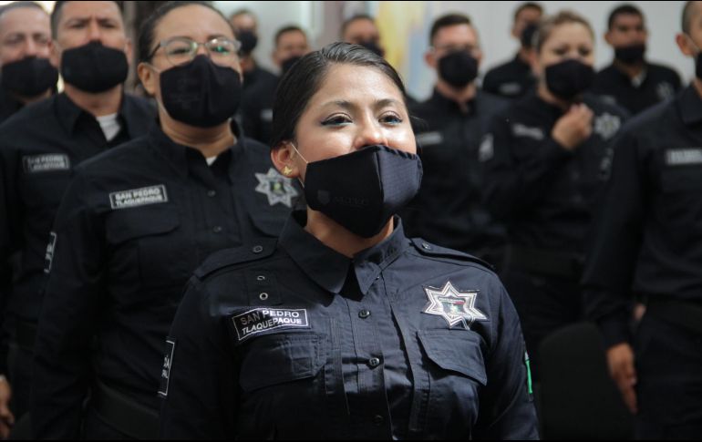 Los elementos finalizaron su formación inicial, de una duración de 22 semanas y un total de 972 horas. ESPECIAL/ Gobierno de Tlaquepaque