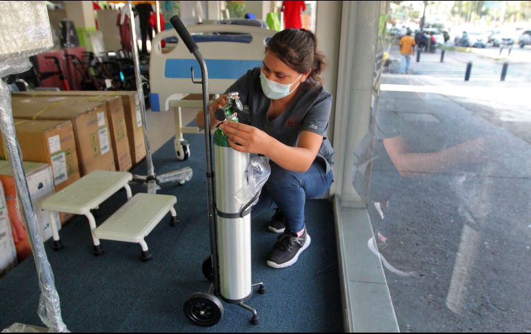 Ante la alta demanda, los proveedores de oxígeno también subieron costos. EL INFORMADOR/ A. Camacho