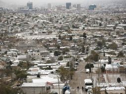 Ciudad Juárez, Chihuahua, tras la nevada de hoy. AP/C. Chávez