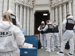 Los hechos ocurrieron la mañana de este jueves en la basílica de Nuestra Señora de la Asunción, en pleno de centro de Niza. EFE / E. Gaillard
