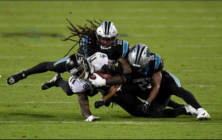 Atlanta vino de atrás para sacar la victoria y ganar su segundo partido de la campaña. AP/M. McCarn