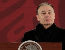 Alfonso Durazo dijo que recibieron un país “oliendo a pólvora” de los anteriores gobiernos. NTX / ARCHIVO