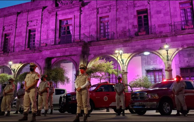 Los elementos se dispersaron por la ciudad para visitar casinos, hoteles y zonas habituales de aglomeraciones de personas. TWITTER/@PCYBOMGDL