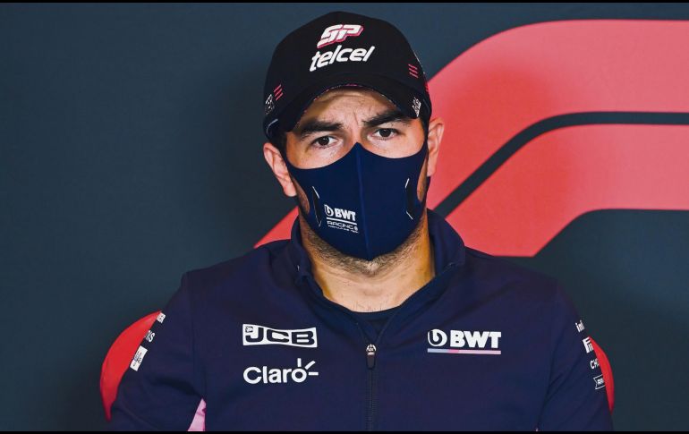 EXPLICACIÓN. Pérez cuestionó las decisiones de su equipo y que le costaron más puntos. SUTTON IMAGES• M. Sutton