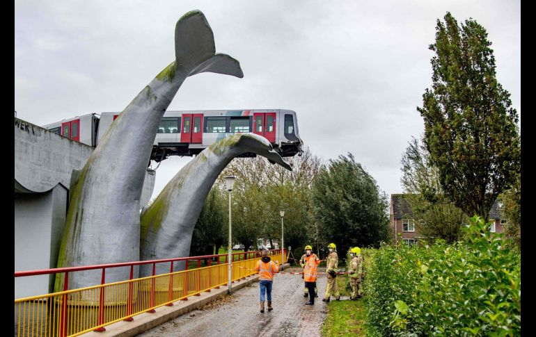 La escultura fue instalada en 2002. AFP/ANP