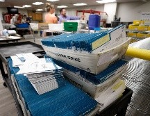 Debido a la gran cantidad de boletas enviadas a través del Servicio Postal de EU, los resultados de la elección tardarán más en hacerse oficiales. EFE / G. Frey