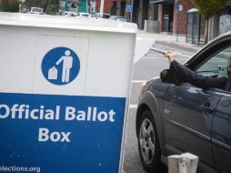 Al tratarse de un sistema de votación de manera indirecta, hay estados cuyos resultados importan más que otros por el número de votos que aportan en el Colegio Electoral. EFE / C. Monterrosa