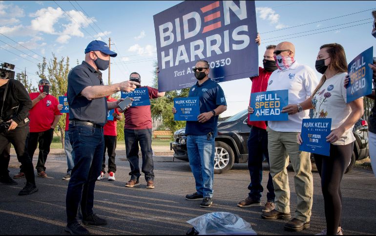 Las encuestas han marcado una ventaja de Biden sobre el actual mandatario, Donald Trump. EFE / R. D' Elia