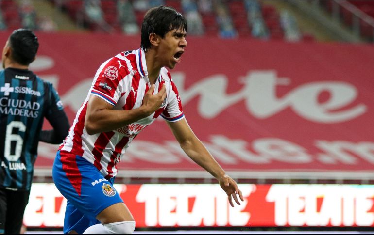 José Juan Macías. El atacante de 21 años de edad, tiene 1261 minutos en el torneo, marca cada 252 minutos. Sus anotaciones le han sumado diez puntos a Chivas. IMAGO7