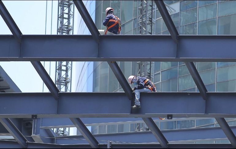 La construcción impulsa los datos ajustados por estacionalidad. NOTIMEX/Archivo
