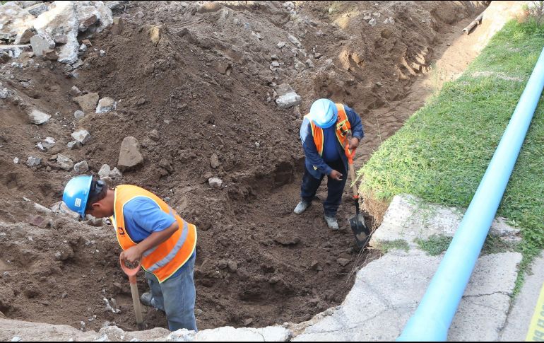 El Siapa realizará la sustitución de 900 metros lineales en la red general de drenaje. EL INFORMADOR/ARCHIVO