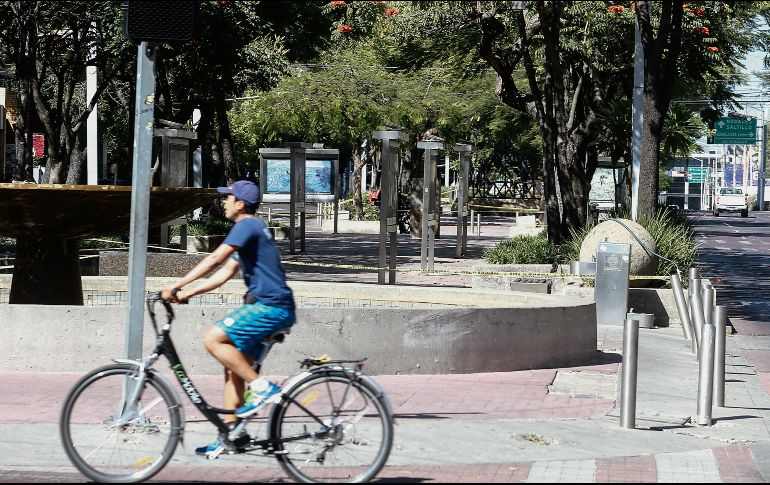 CHAPULTEPEC. Se acordonó esta zona de la ciudad para evitar aglomeraciones. EL INFORMADOR• G. Gallo