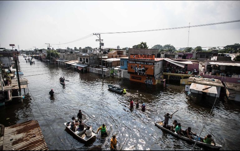 La colonia Las Gaviotas Sur es una de las más afectadas, ahí mucha gente decidió abandonar el lugar porque sus hogares se inundaron. SUN / G. Espinosa