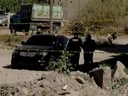 Autoridades acuden a verificar un reporte en el poblado Potrero de la Coronilla, donde localizan a la víctima. ESPECIAL