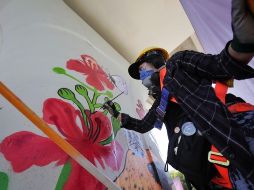 Secreto Rebollo, coordinador de Traza Jalisco, agradeció a los artistas que hicieron posible el proyecto. ESPECIAL/Secretaría de Cultura