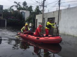 Los brigadistas son parte del equipo de rescate acuático, fueron enviados desde el 12 de noviembre. ESPECIAL/ Gobierno de Jalisco