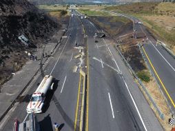 El accidente se registró en el kilómetro 106+000 entronque autopista Tepic/Guadalajara-Jala/Compostela. FACEBOOK@SSPCNay