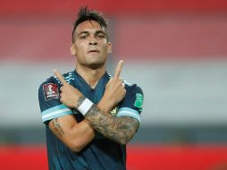 KILLER. Lautaro Martínez sigue sumando goles y buenas actuaciones con el combinado argentino. EFE