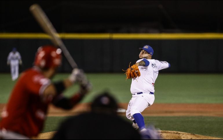 Luis Iván Rodríguez mantuvo su marcha perfecta en la temporada y ganó su tercer juego en línea. TWITTER/charrosbeisbol