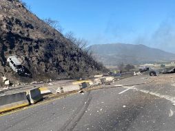 El accidente ocurrió a la altura del kilómetro 106 de la autopista Guadalajara-Tepic. ESPECIAL