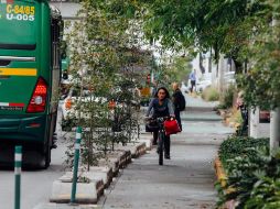 En la segunda etapa de las obras se trabajará en evitar que la gente caiga de los camiones al tratar de brincar los bolardos de cemento. EL INFORMADOR/Archivo