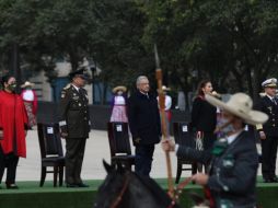 Ayer, en la conmemoración del 110 Aniversario del inicio de la Revolución Mexicana, el Presidente López Obrador estuvo acompañado del general Luis Cresencio Sandoval. SUN
