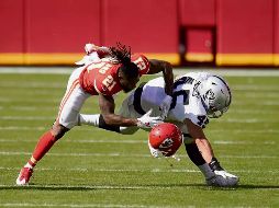 Las Vegas le arrebató a los Chiefs una racha de 13 victorias en el duelo que tuvieron la pasada Semana 5. ESPECIAL/Raiders