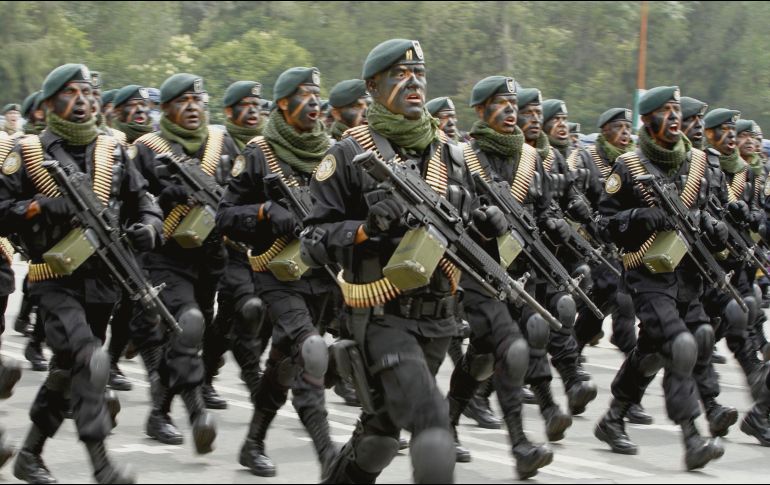 Ejército mexicano. La influencia de las fuerzas armadas es importante en la administración de López Obrador. NOTIMEX