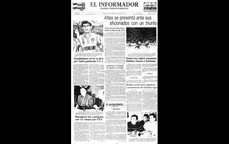 El 24 de agosto de 1994 la FIFA lo suspendió por 15 meses por dopaje.