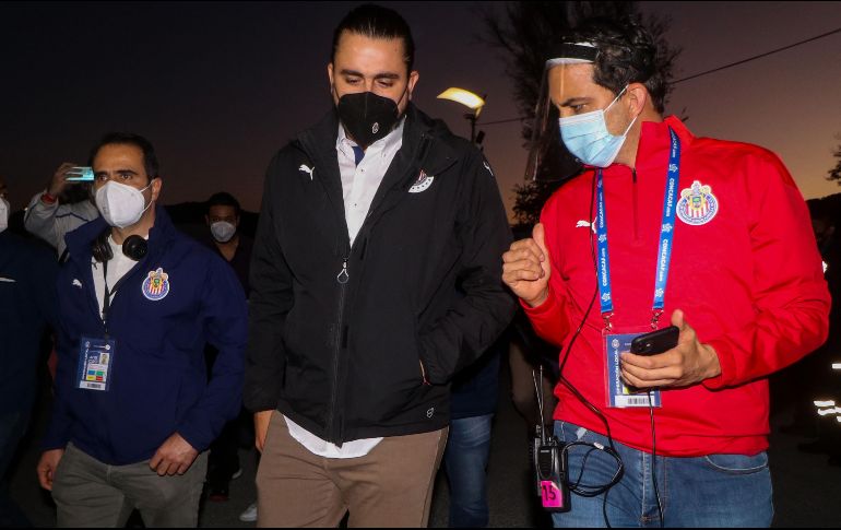 Amaury, conforme observó que entró la afición al Estadio. IMAGO7 / F. Meza