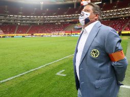 REPROCHE. La afición azulcrema mostró descontento con la alineación que mandó de inicio el 'Piojo'. IMAGO7