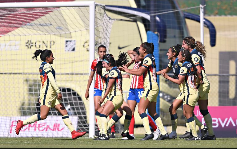 América pegó primero en el Clásico Nacional de Liguilla. Imago7 / E. Espinosa