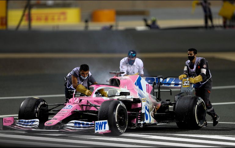 Pérez estuvo cerca de repetir podium en la Fórmula 1. EFE / K. Jebreili