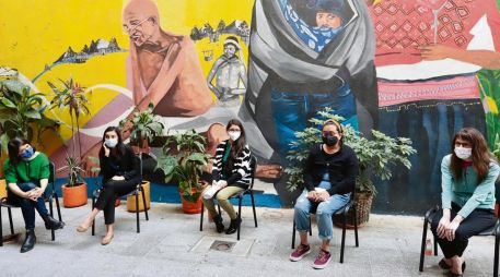 SEÑALAMIENTO. Las denunciantes de Atenco y sus abogadas presentaron su caso.  SUN