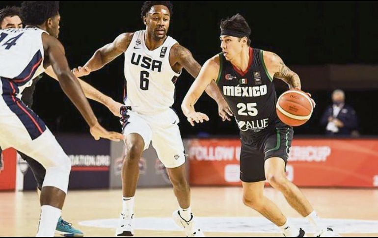 SUPERADOS. El equipo mexicano sólo pudo ser competitivo en el primer cuarto de su duelo de ayer. @mexbasquet