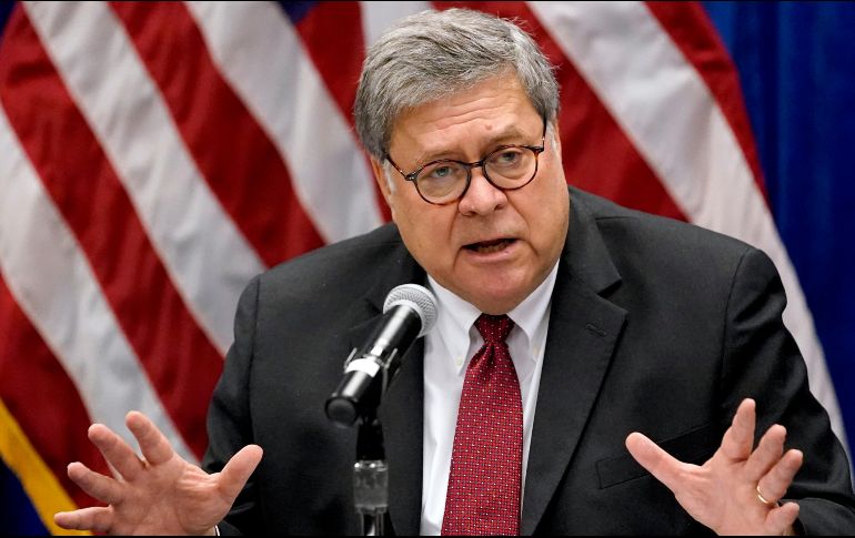 Barr divulgó que fiscales y agentes del FBI han estado siguiendo pistas y atendiendo a denuncias que han recibido. AP/ARCHIVO
