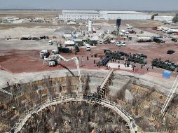 Aeropuerto de Santa Lucía. La CMIC detalló que incluso las grandes obras bandera registran demoras en su avance. NOTIMEX/Archivo