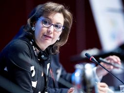 Laura Thompson, directora general adjunta de la Organización Internacional para las Migraciones participó en la charla virtual. TWITTER/@LThompsonC