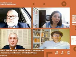 ESPECIALISTAS. Se analizó cómo serán los primeros días de Joe Biden en la presidencia de Estados Unidos y su relación con México. CORTESÍA