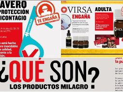 La Profeco multó a Novirsa por publicitar productos engañosos. ESPECIAL
