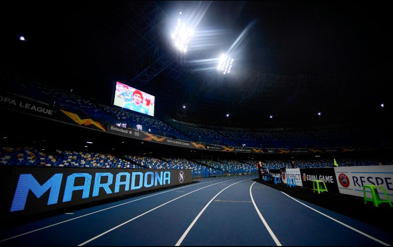 El próximo partido del Napoli en casa será el jueves ante la Real Sociedad en la Europa League. AFP / F. Monteforte