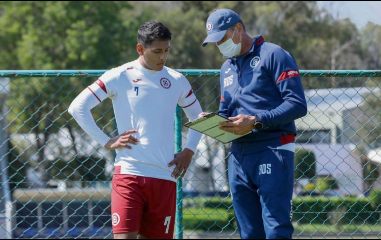 Luis Romo y Robert Dante Siboldi. El volante se ha convertido en pieza clave en el esquema del uruguayo. TWITTER/@CruzAzulCD