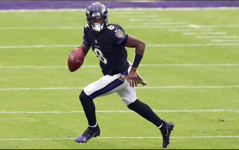 Lamar Jackson ha sido uno de los contagiados en Baltimore. AFP/R. Carr