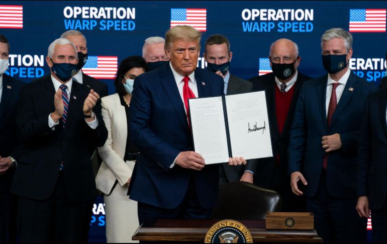 El mandatario impulsa su idea de “Estados Unidos primero”. AP/E. Vucci