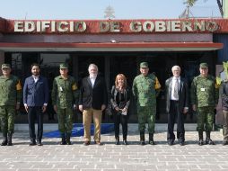 La comisionada Rosario Piedra recorrió el Campo Militar 1-A  junto al general Cresencio Sandoval. TWITTER/Luis_C_Sandoval