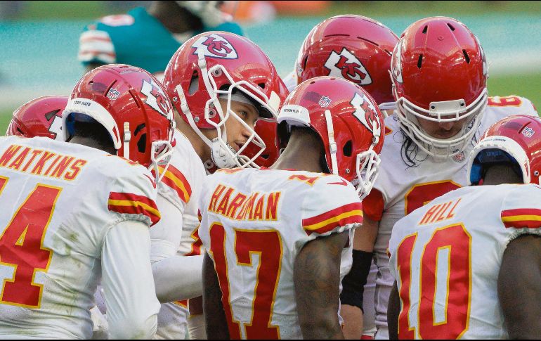 SUPERIORES. Los Chiefs se recuperaron de un déficit de 10 puntos y algunos errores de Patrick Mahomes. AFP• M. Brown