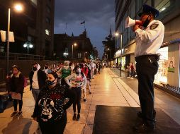 SANA DISTANCIA.El Centro Histórico capitalino implementó medidas de salubridad en sus accesos. 