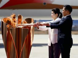 LISTOS. El recorrido de la llama olímpica comenzará el 25 de marzo en Fukushima. AP •E. Hoshiko